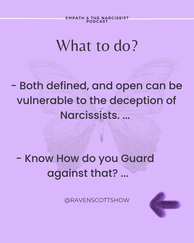 purple background with text What to do? Know how to guard abasing the energy of the narcissist